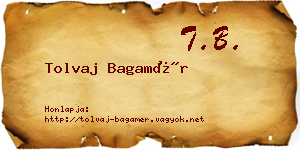 Tolvaj Bagamér névjegykártya